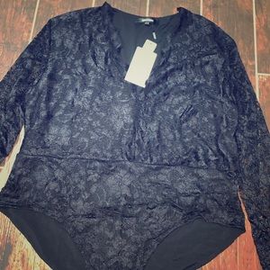 Black lace bodysuit